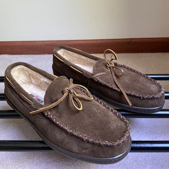 MINNETONKA Men Suede Moccasin - NEW - NWOB - Picture 7 of 8